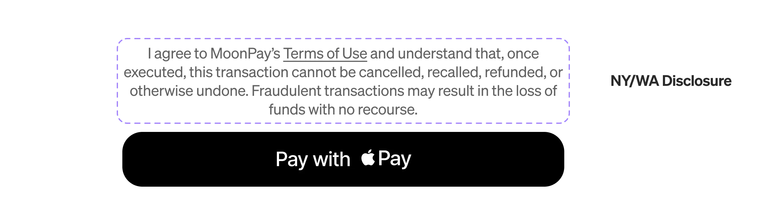 Apple Pay with MoonPay Rails