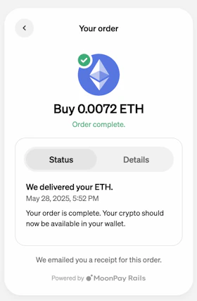 Order complete