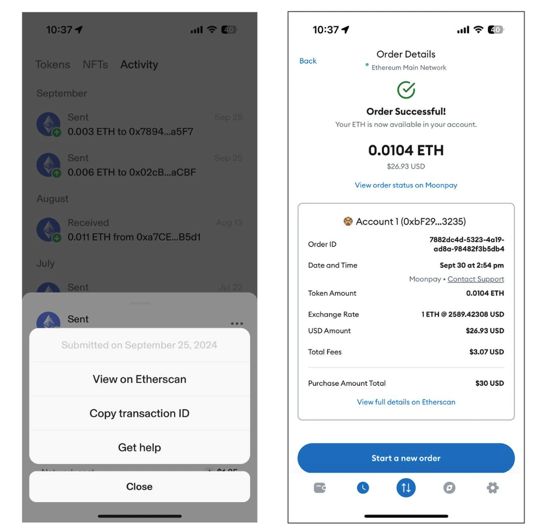 Transaction tracking