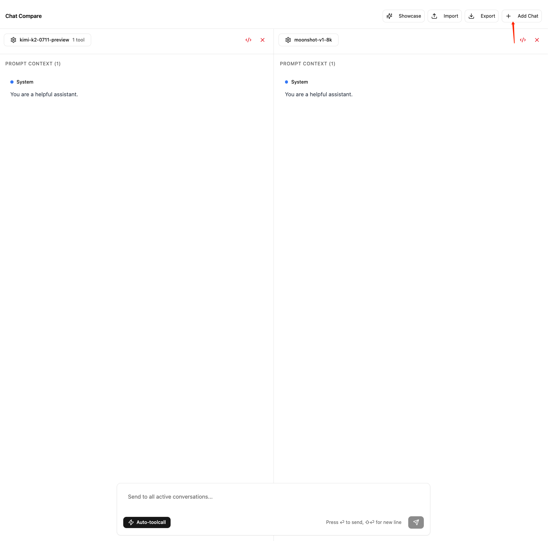 Use Playground to Debug the Model - Kimi API Platform