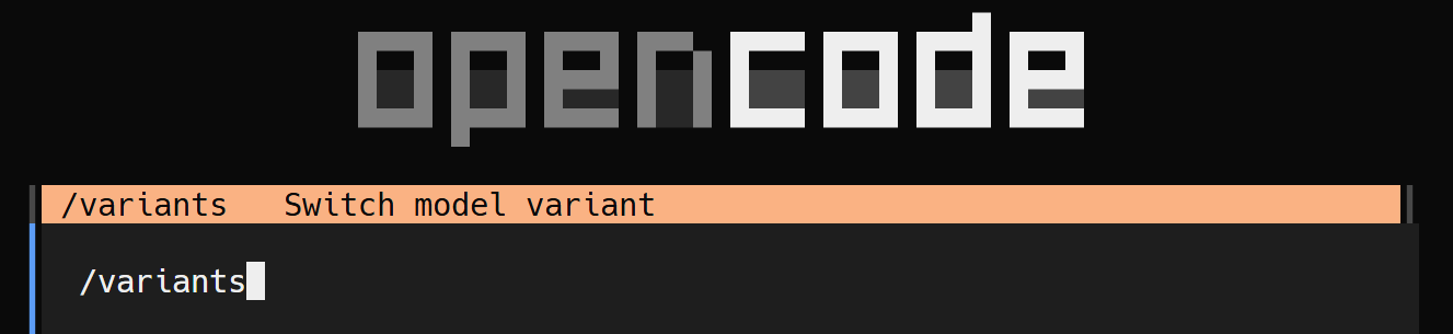 Run the /variants command