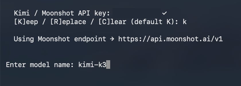 Confirm the Global Moonshot endpoint