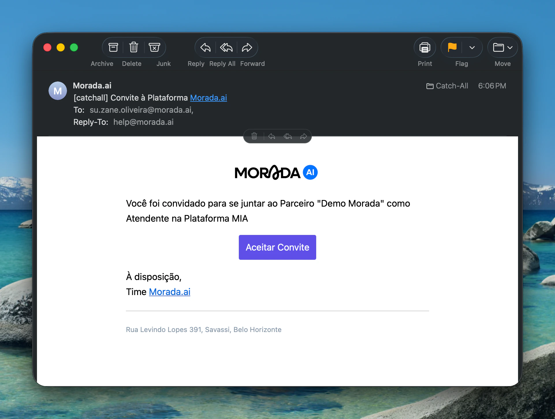 Acesso Email Convite