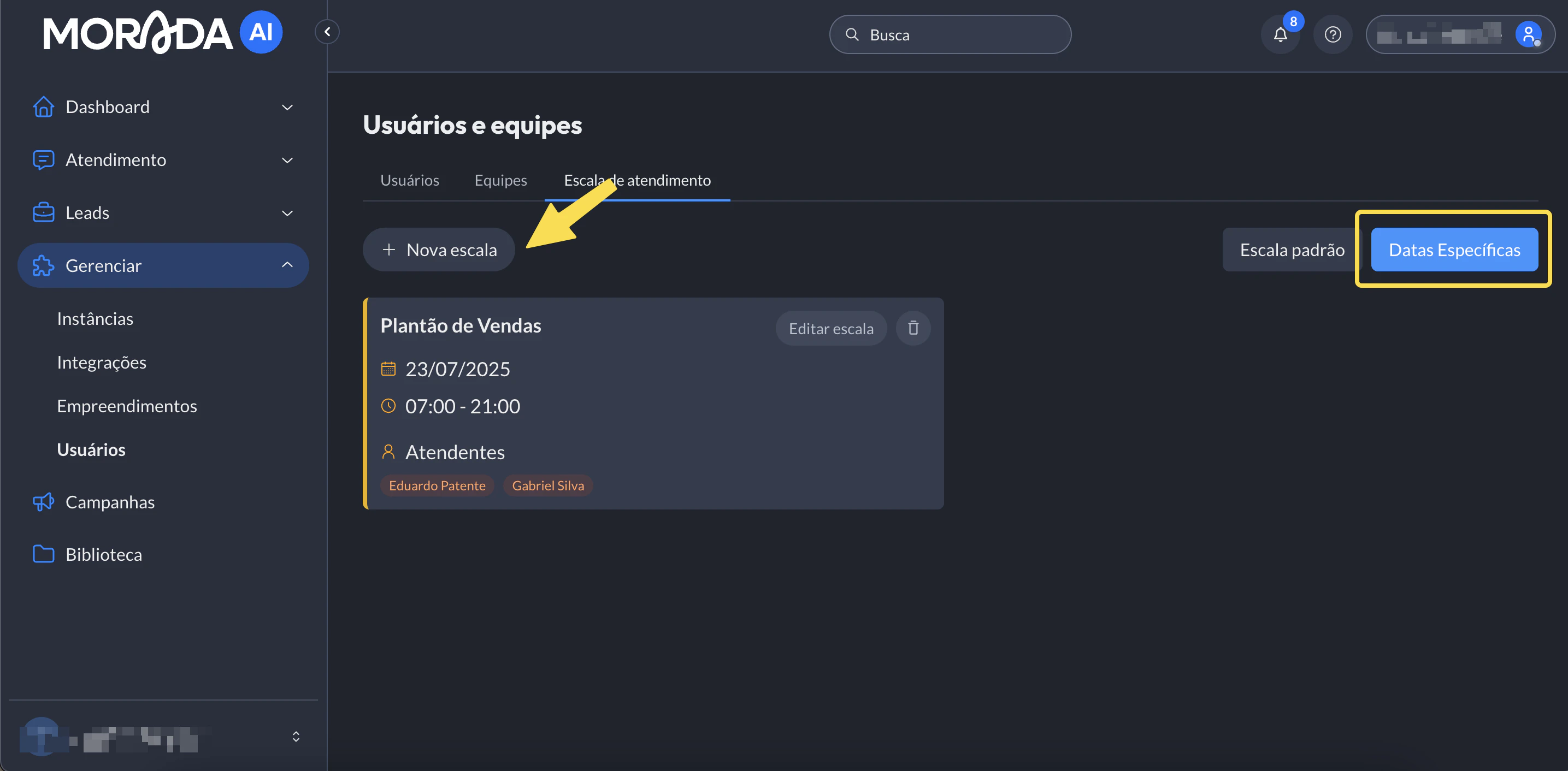 Escala Data Especifica