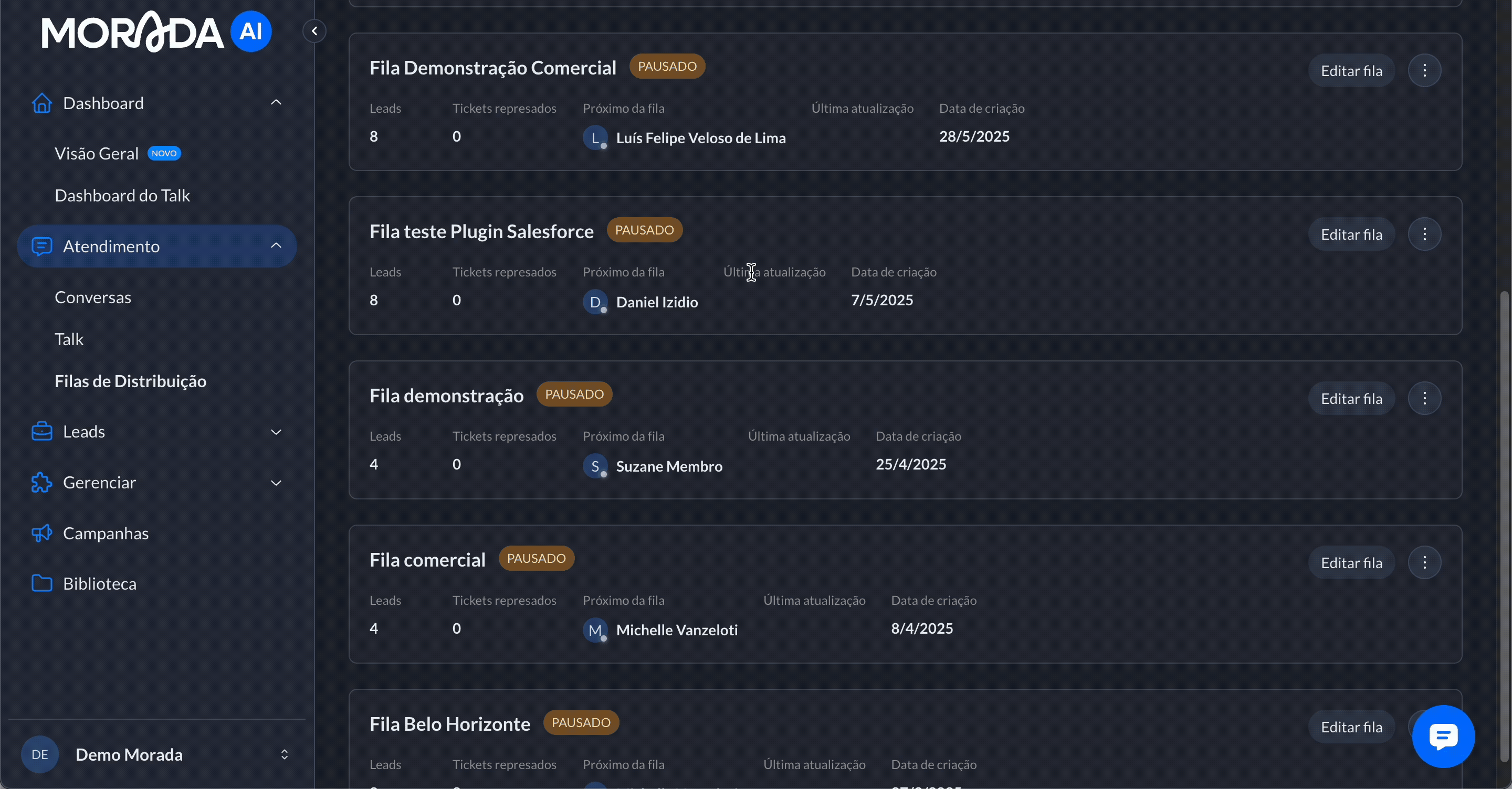 Regra Status Presenca