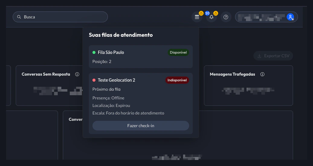Visualizacao Filas Atendente