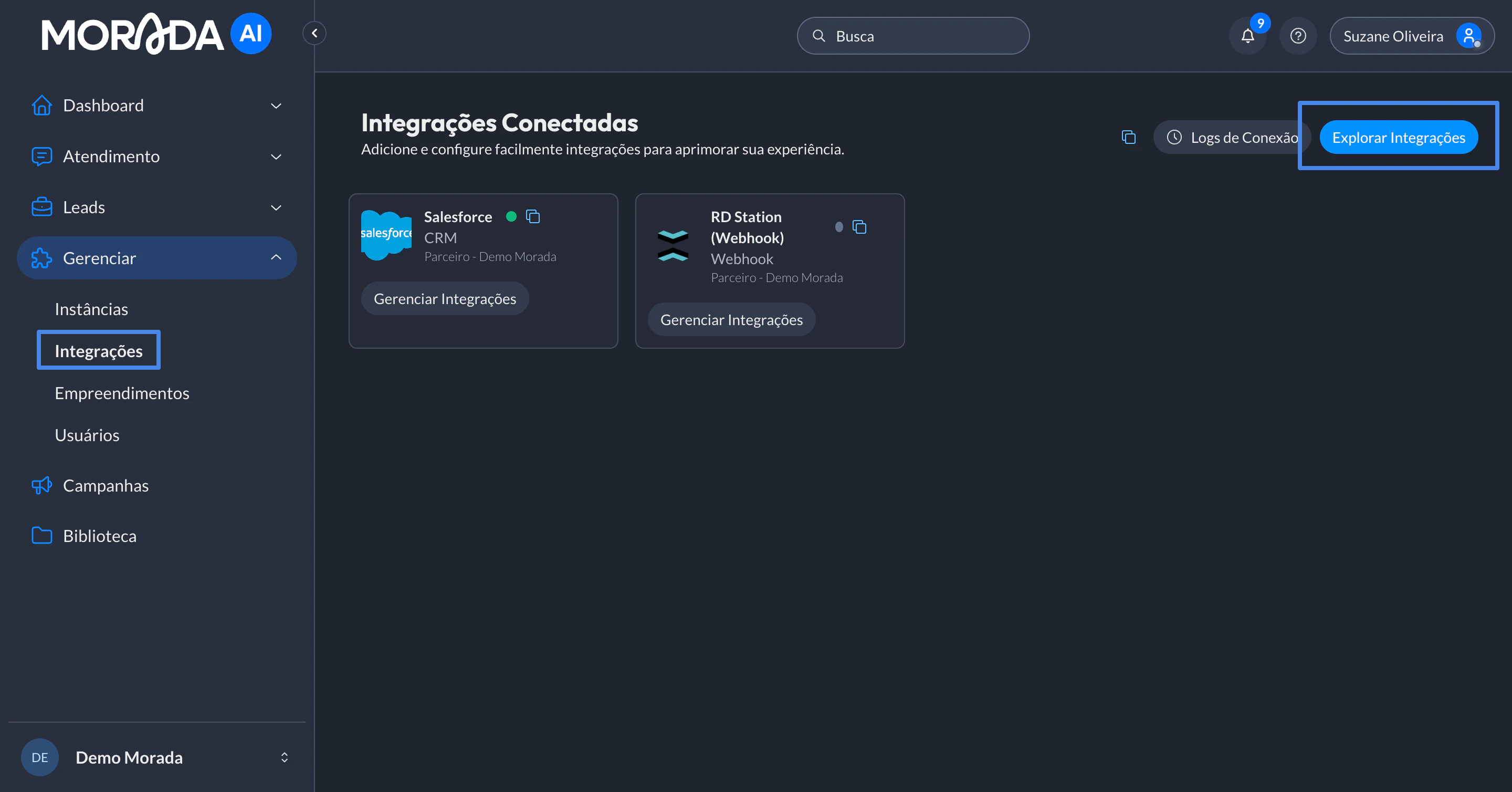 Meta Campanhas Integracoes