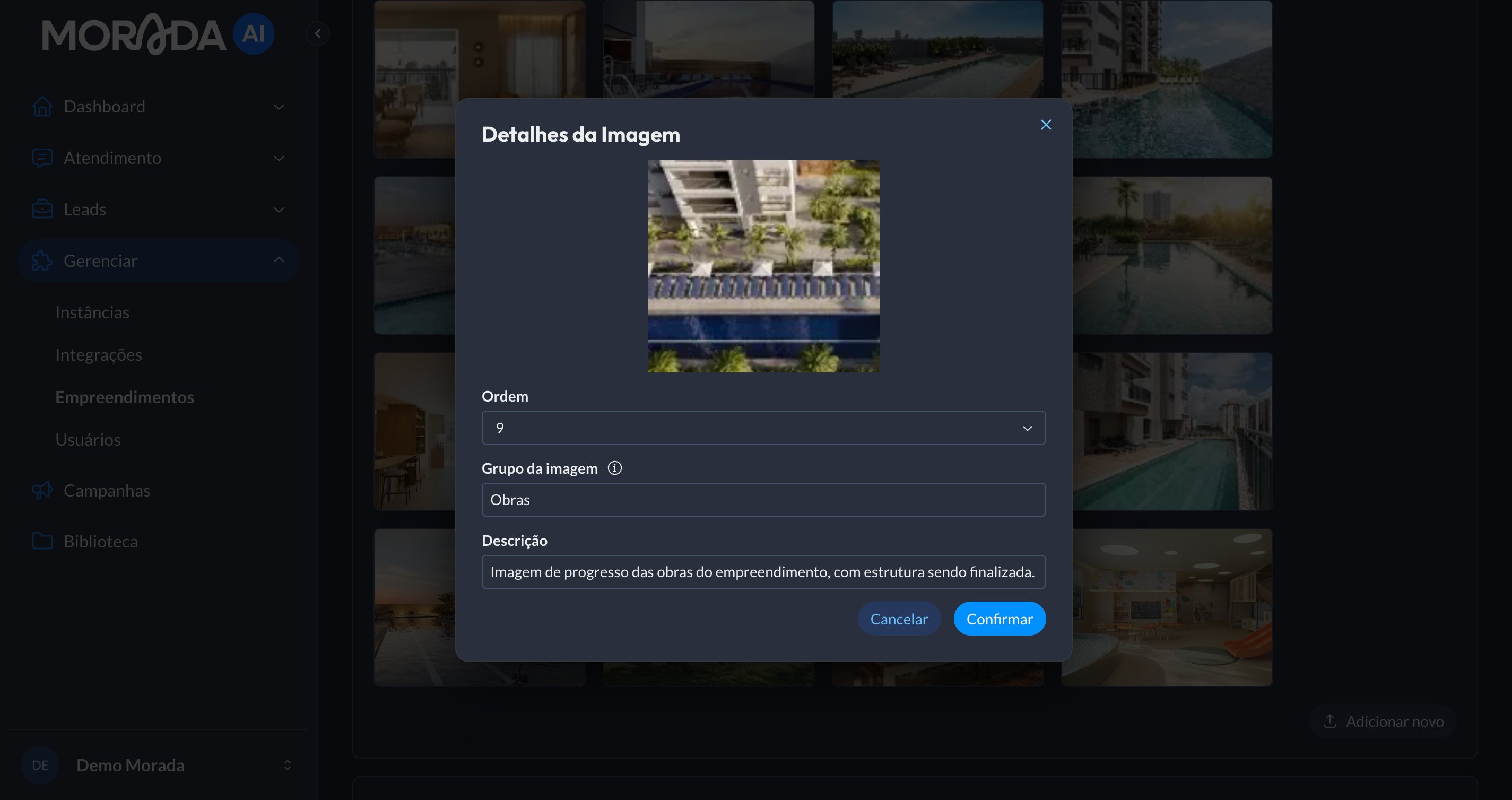 Envio Arquivos Grupo Descrição