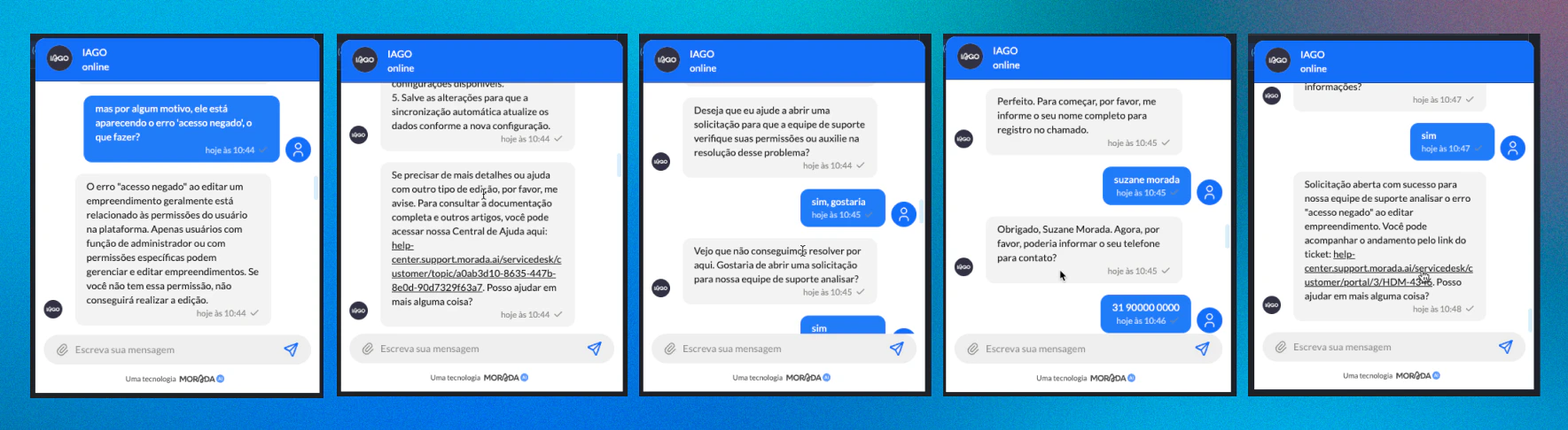 Iago Suporte Evidencias