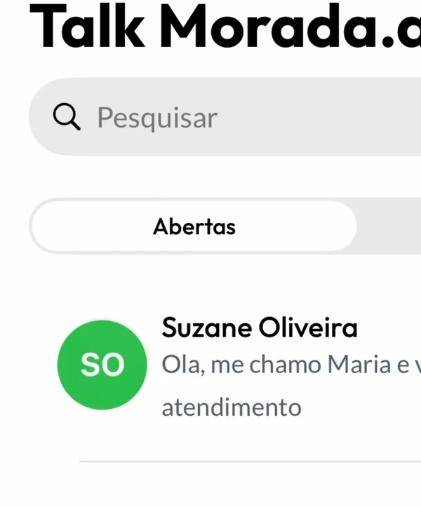 Alternando entre as visões Abertas e Fechadas na lista de conversas do Talk