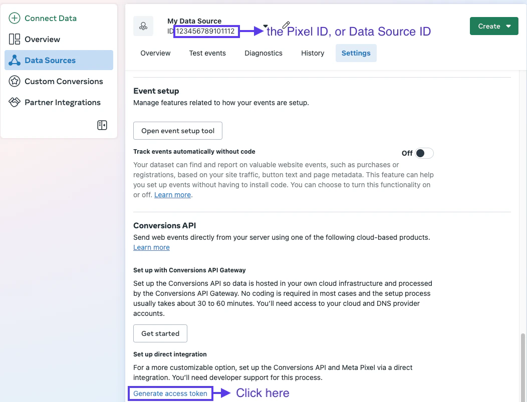 Set up direct integration