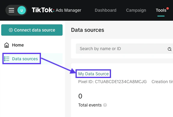 Select a data source