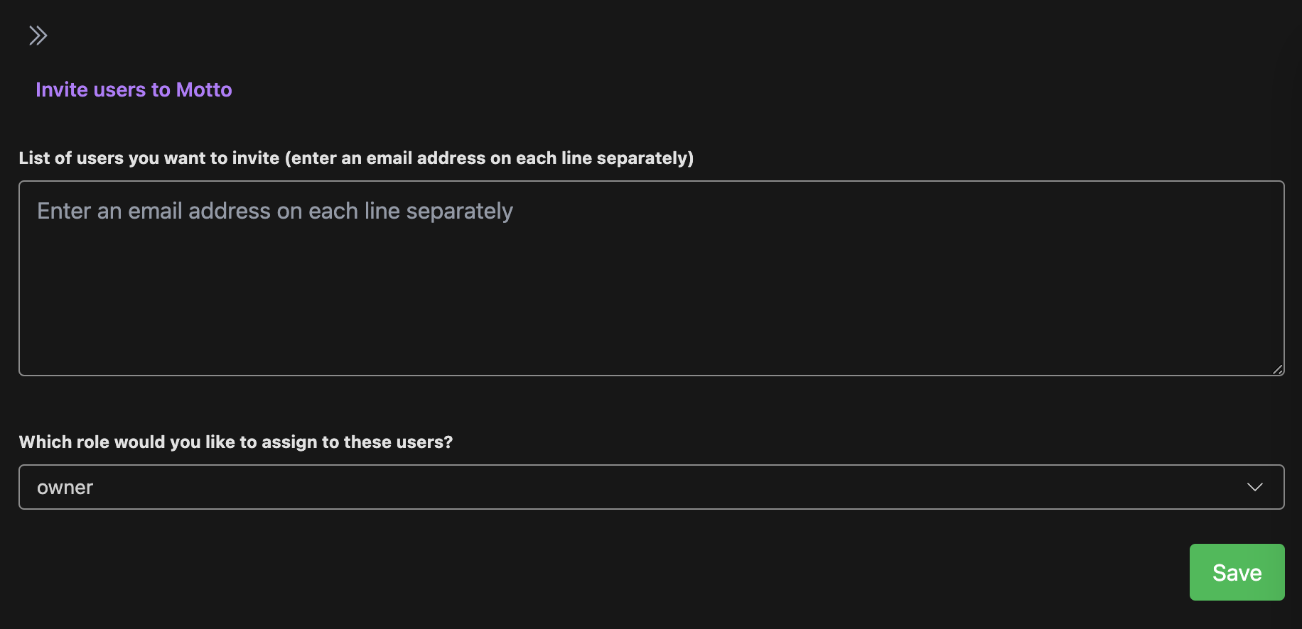 Invite accounts into your Motto organization