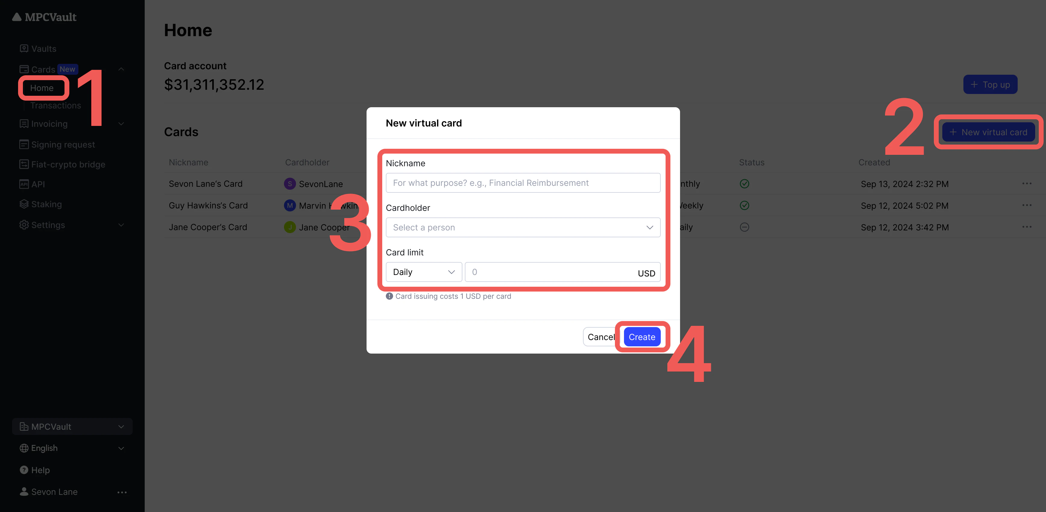 Create Card