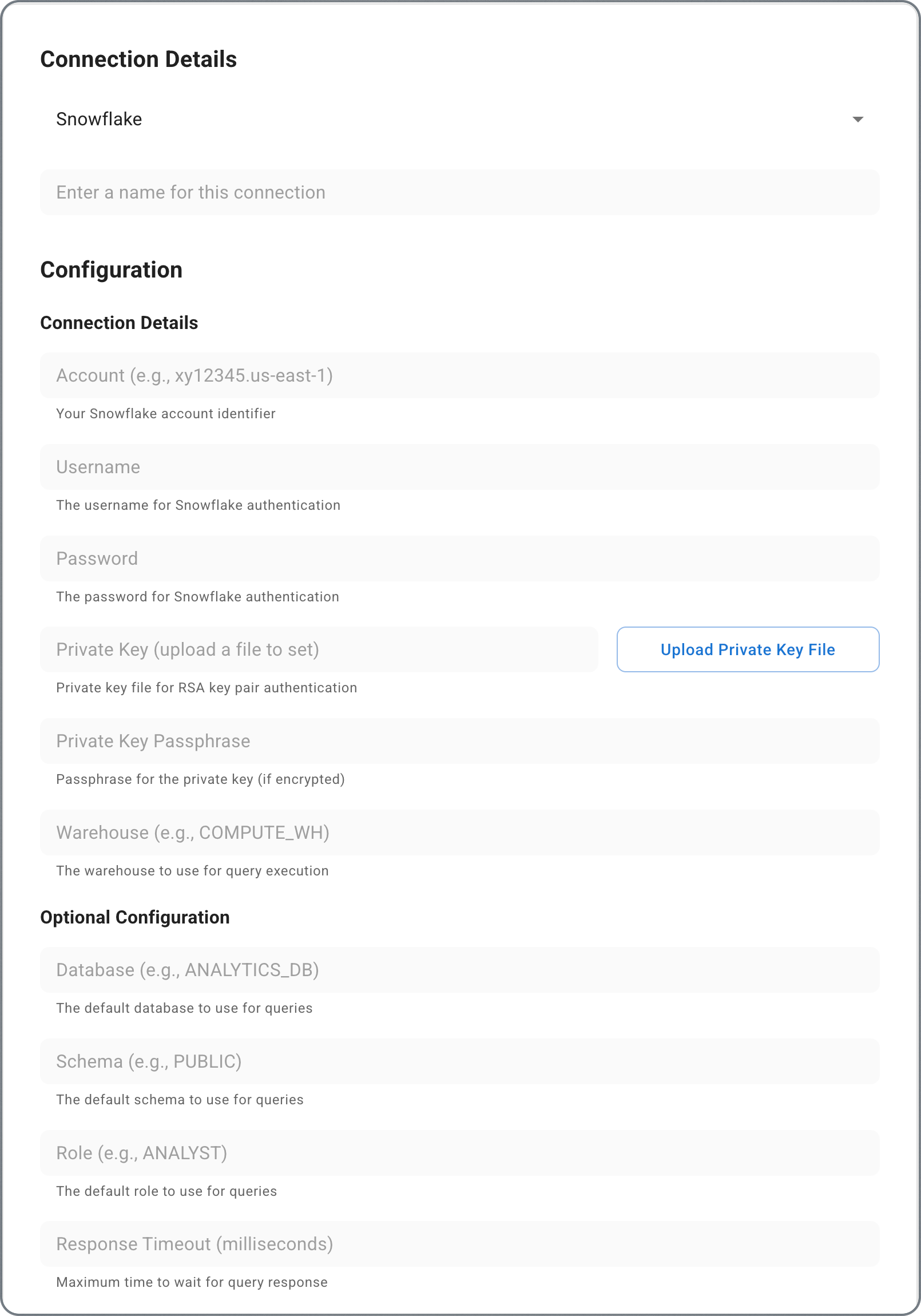 Snowflake Connection
