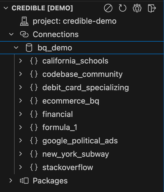 Credible Service Panel in Cursor