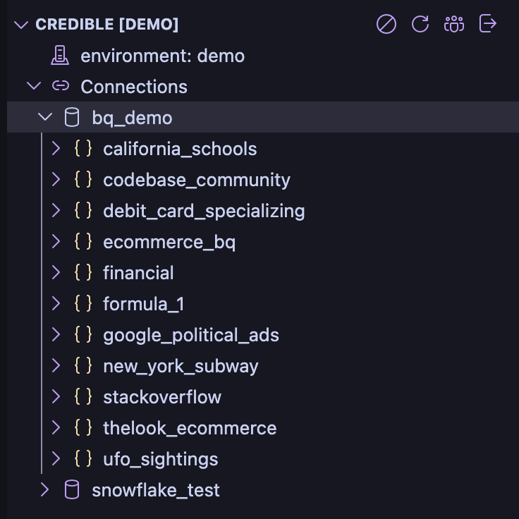 Credible Service Panel in Cursor