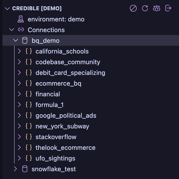 Credible Service Panel in Cursor