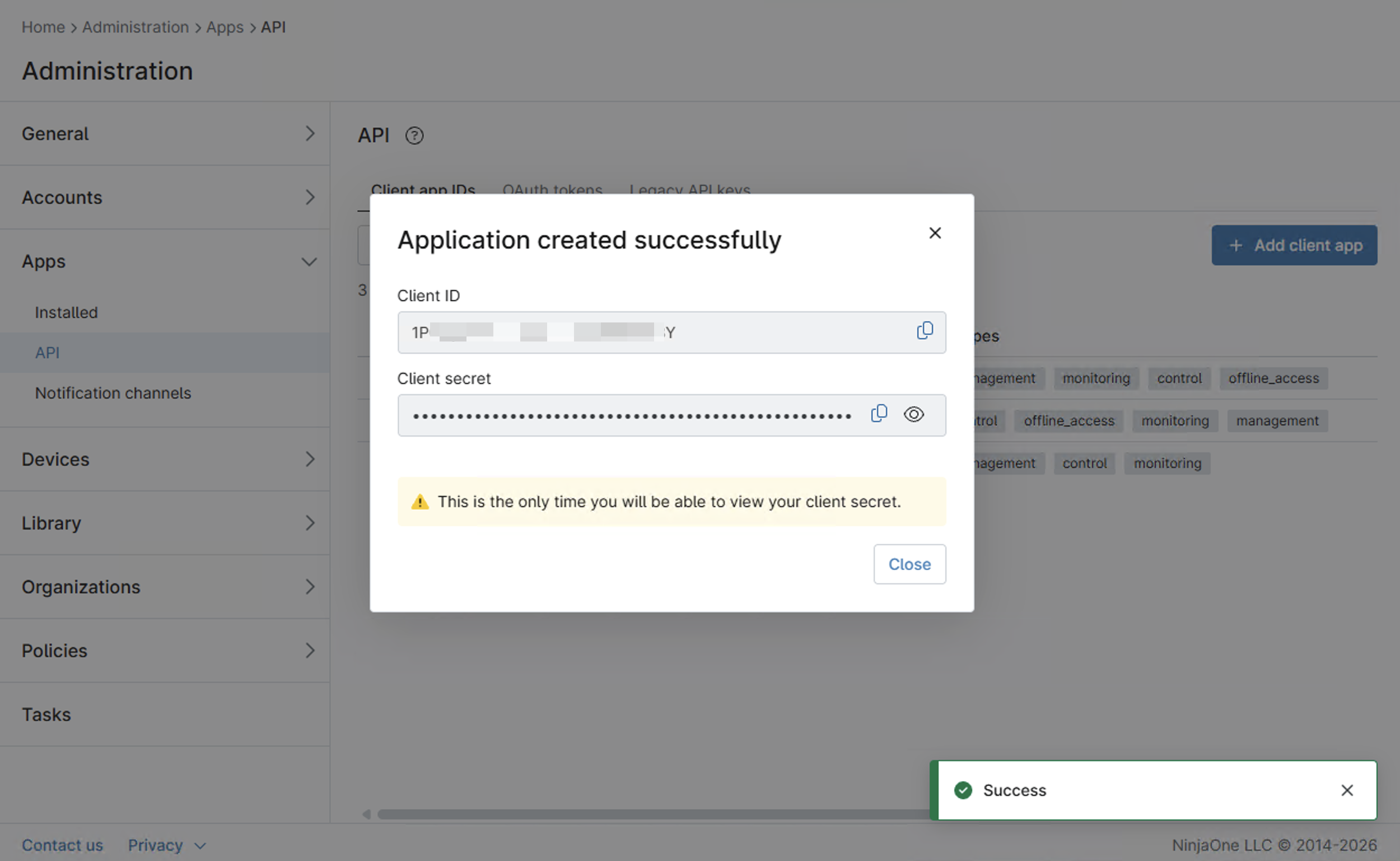 Create Client Id And Secret