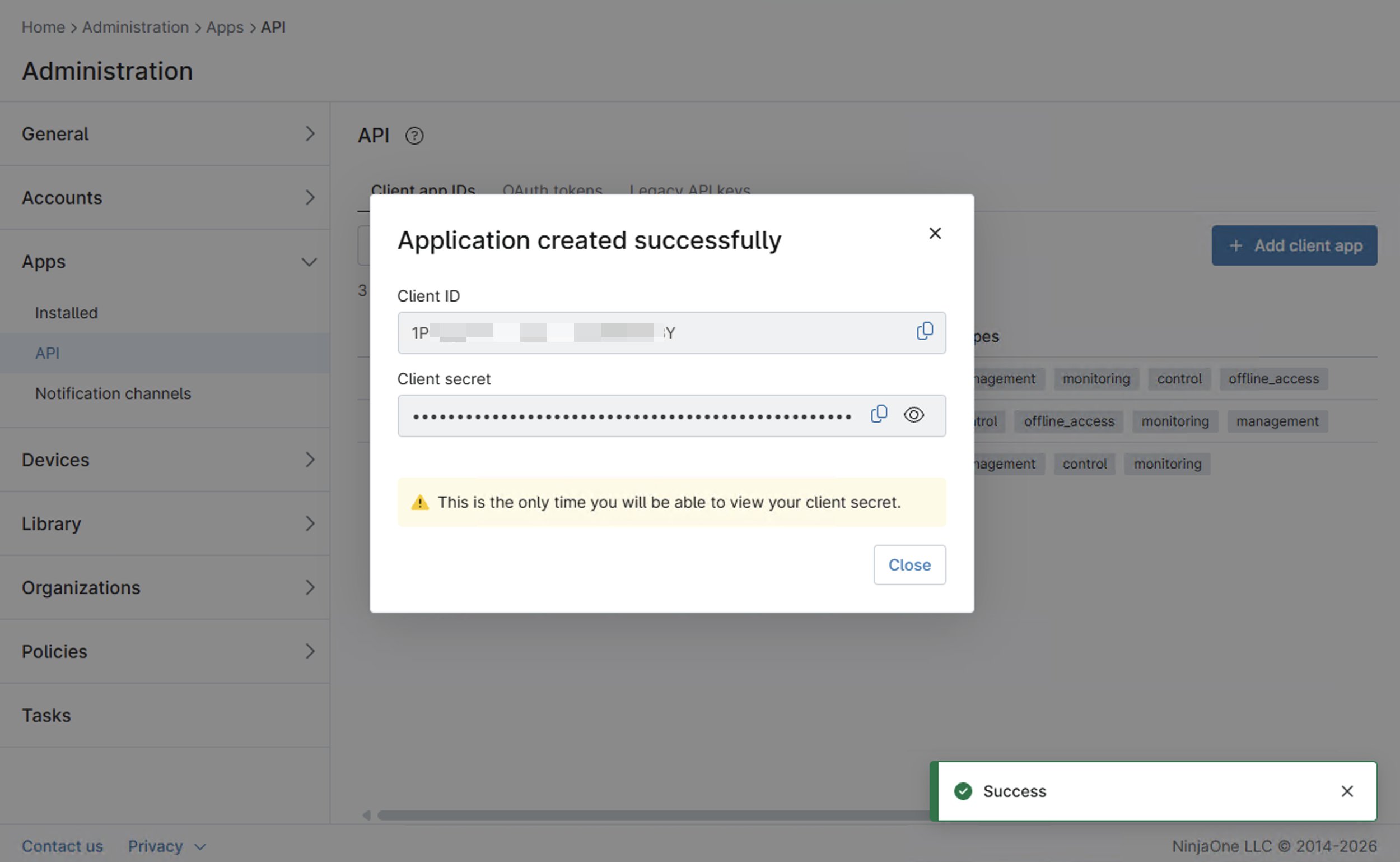 Create Client Id And Secret