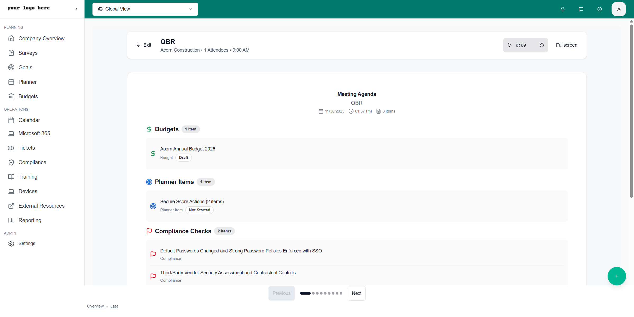 Presentation Overview