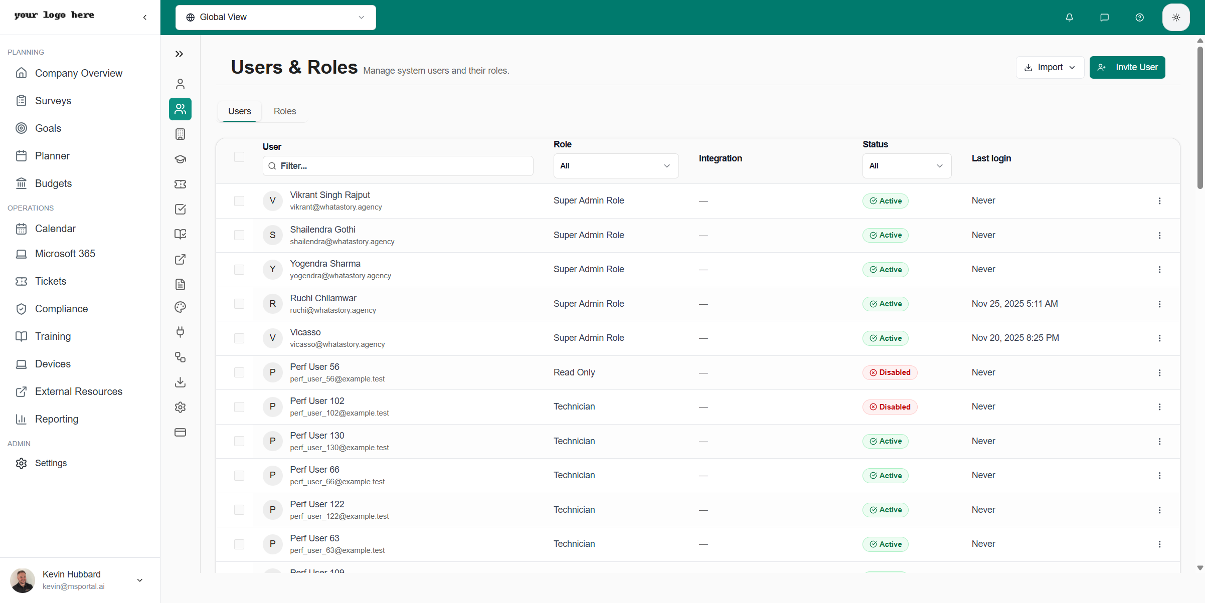 Users & Roles - MSPortal.ai Documentation