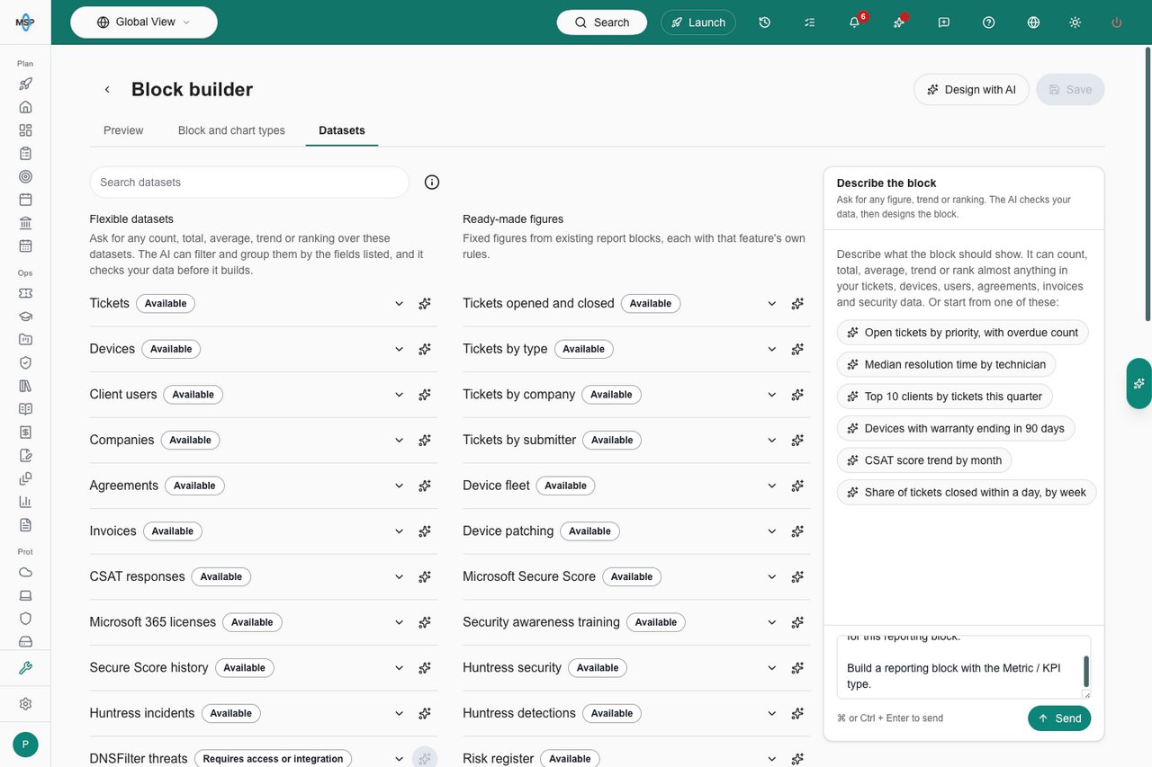 Datasets tab with a compact info button beside search and aligned dataset lists