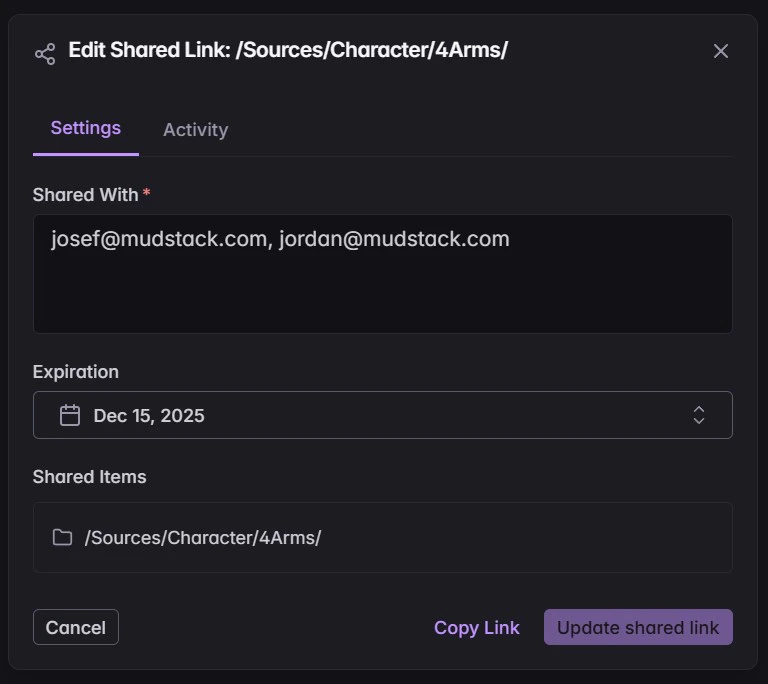 searching for content in Mudstack