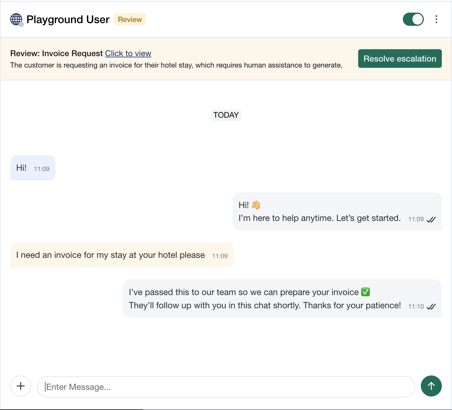 Ai Escalations Playground