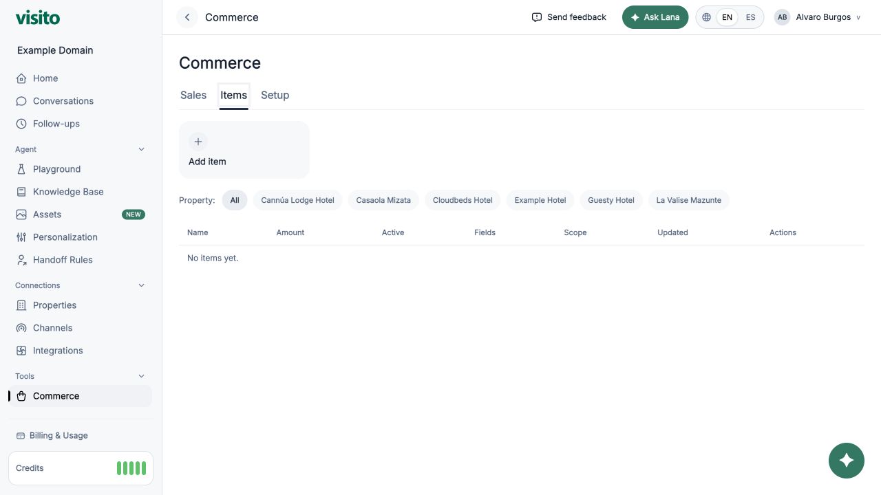Commerce items