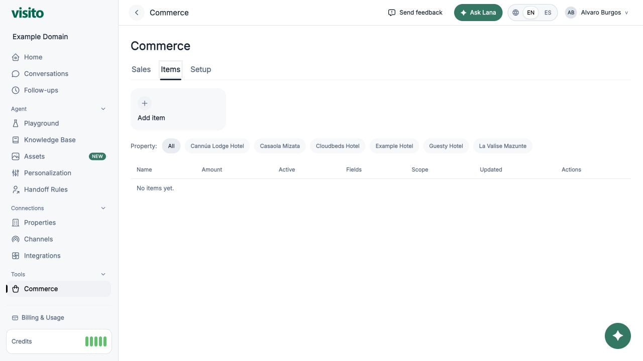 Commerce items