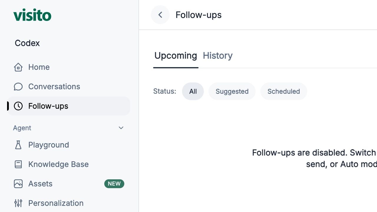 Follow-ups page