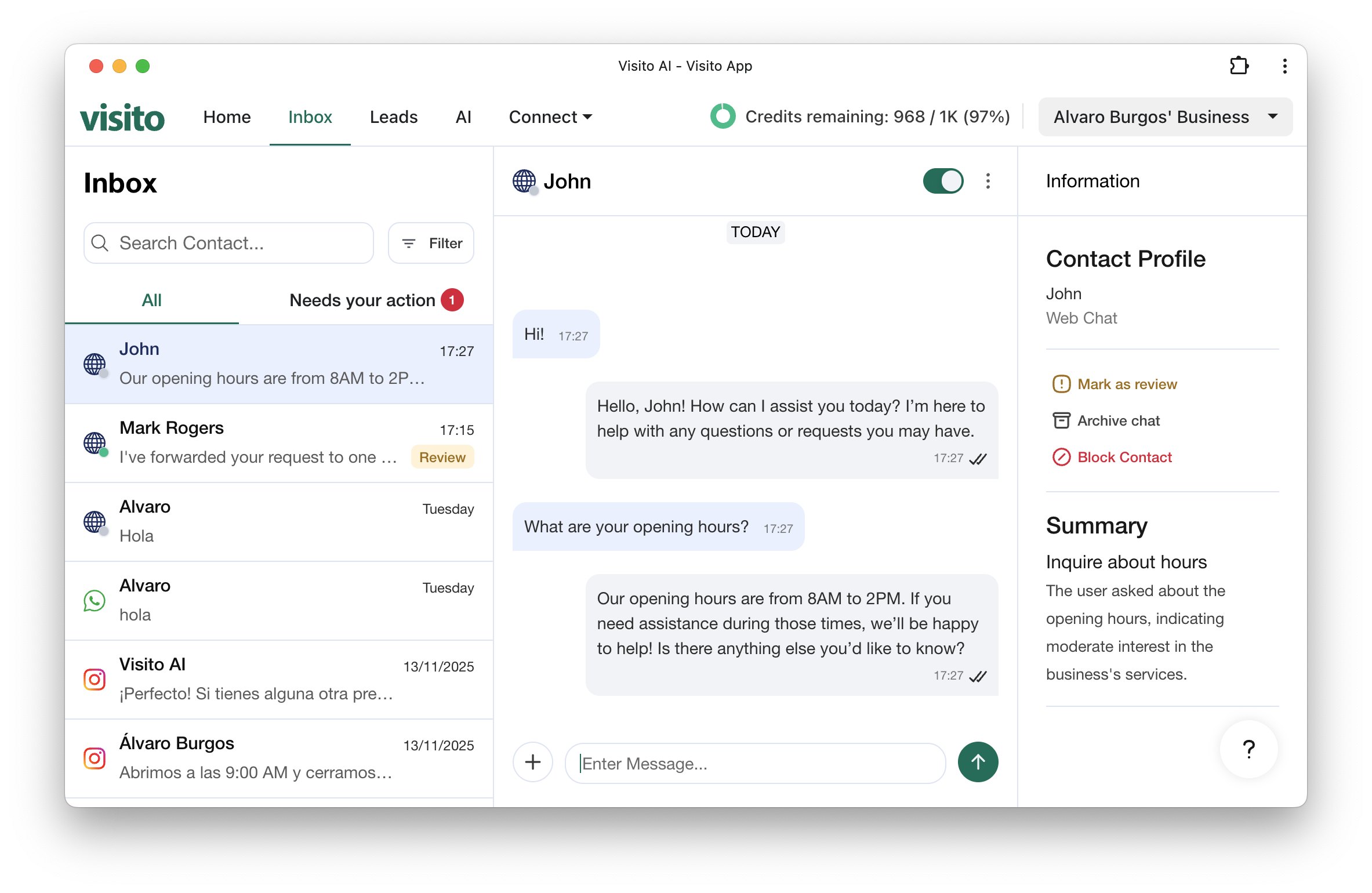Conversation History Pn
