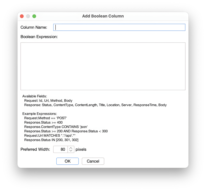 Customize Columns Custom Columns - MutaFuzz