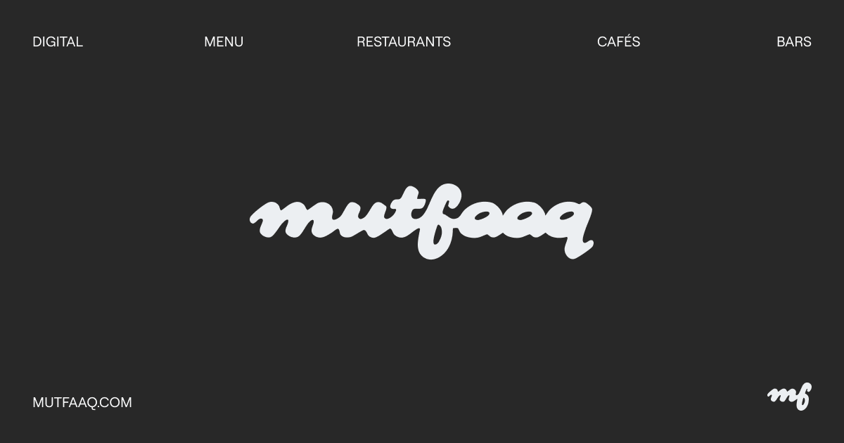 Mutfaaq digital menu