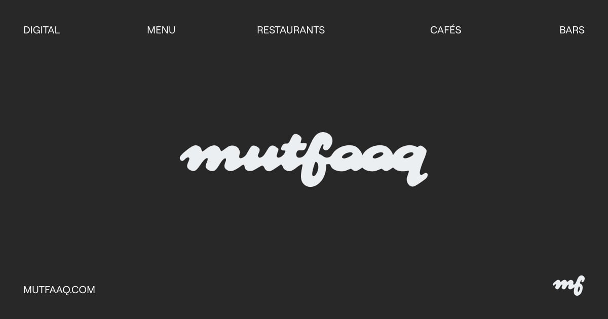 Mutfaaq digital menu