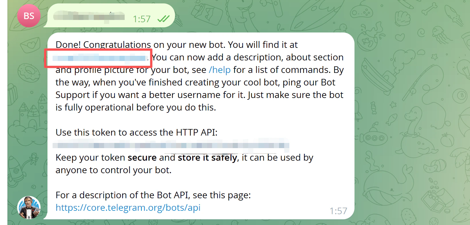 Bot にアクセス