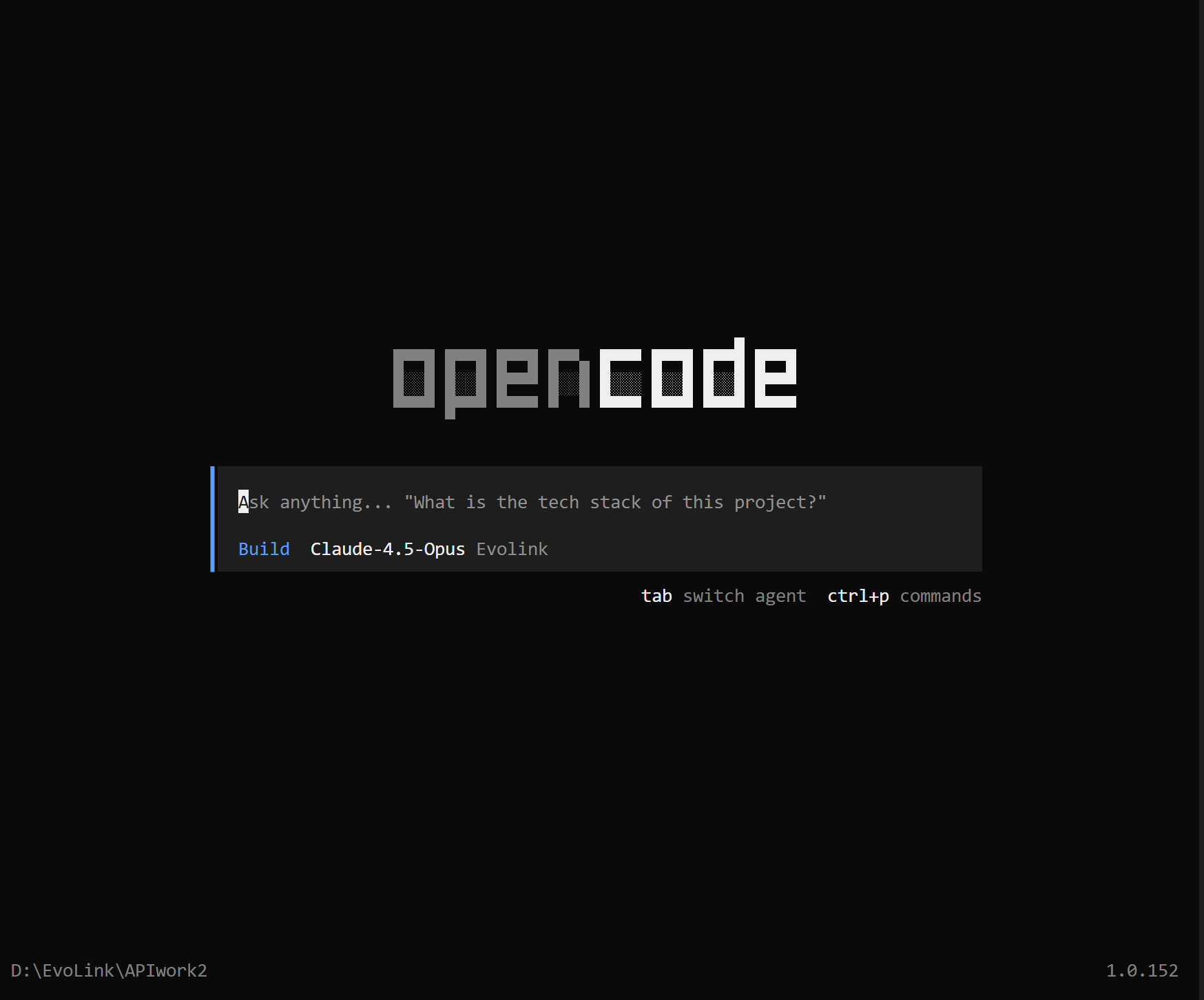 OpenCode Interface