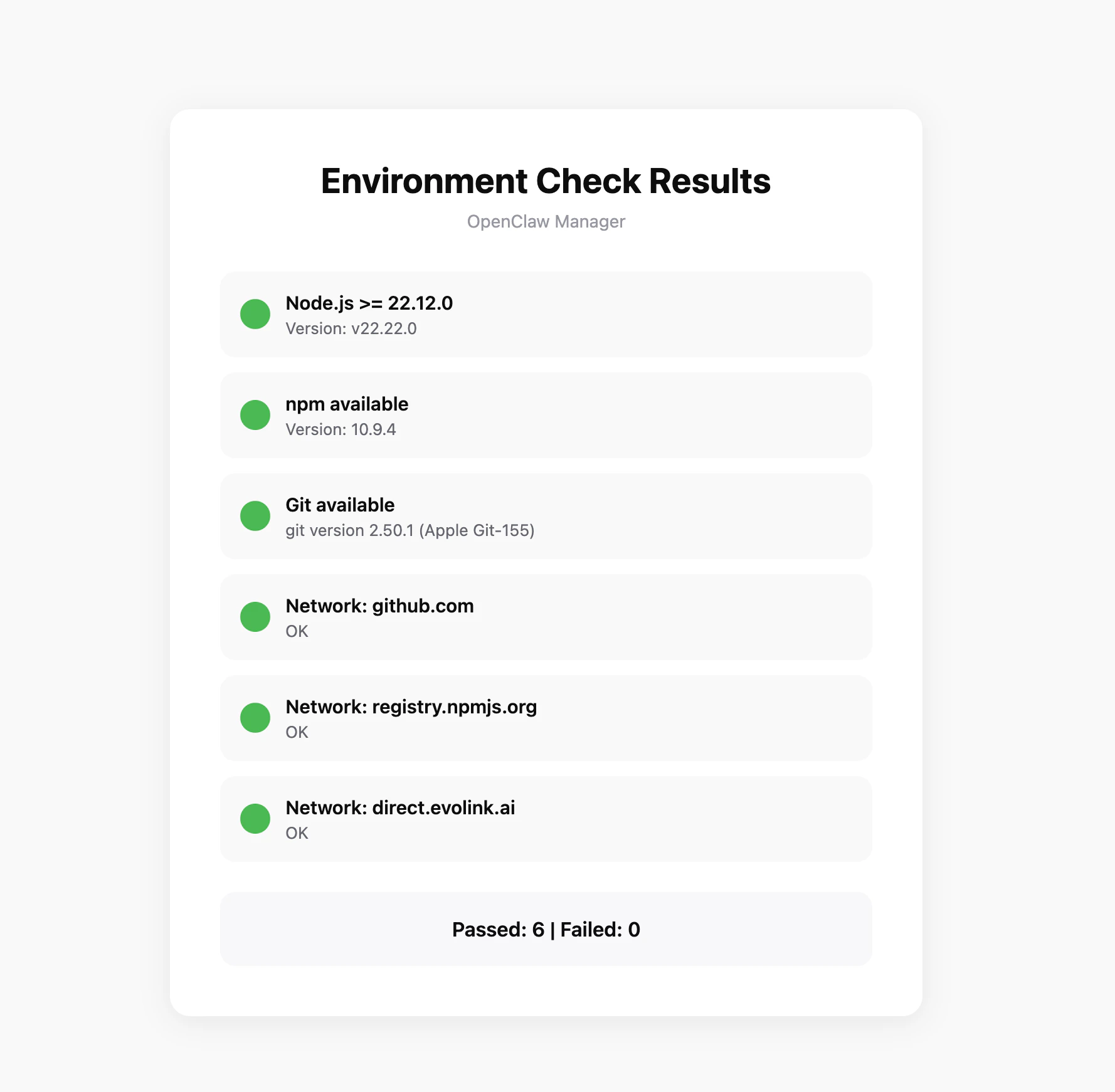 Check success example