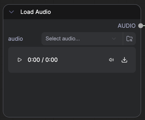 Load Audio node in ComfyUI