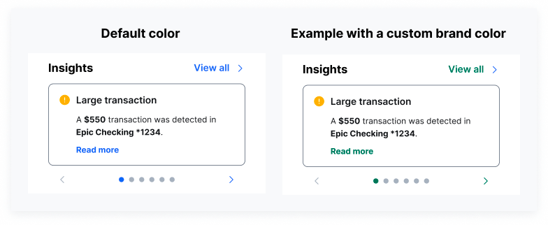 image of the micro widget with a different brand color