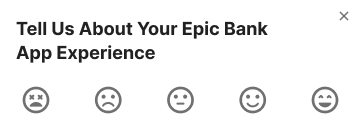 App Rating card on the Dashboard