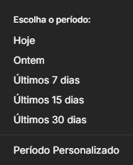 Botão para filtrar todos os recebíveis