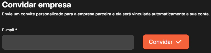 Tela de criação de nova fatura