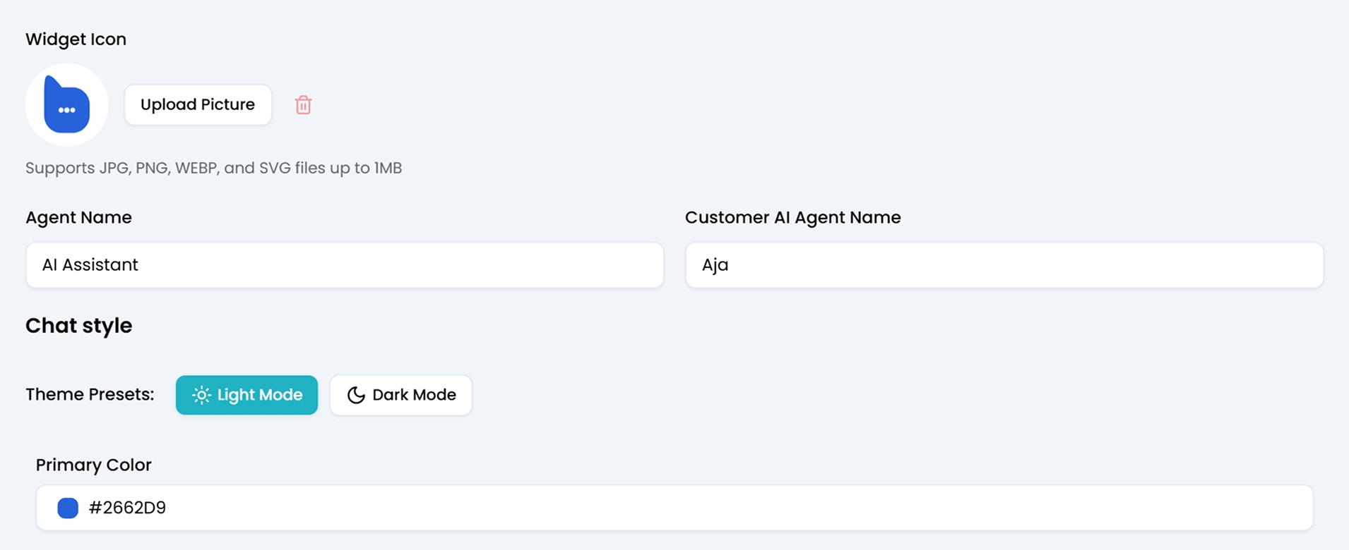 Customizable Appearance