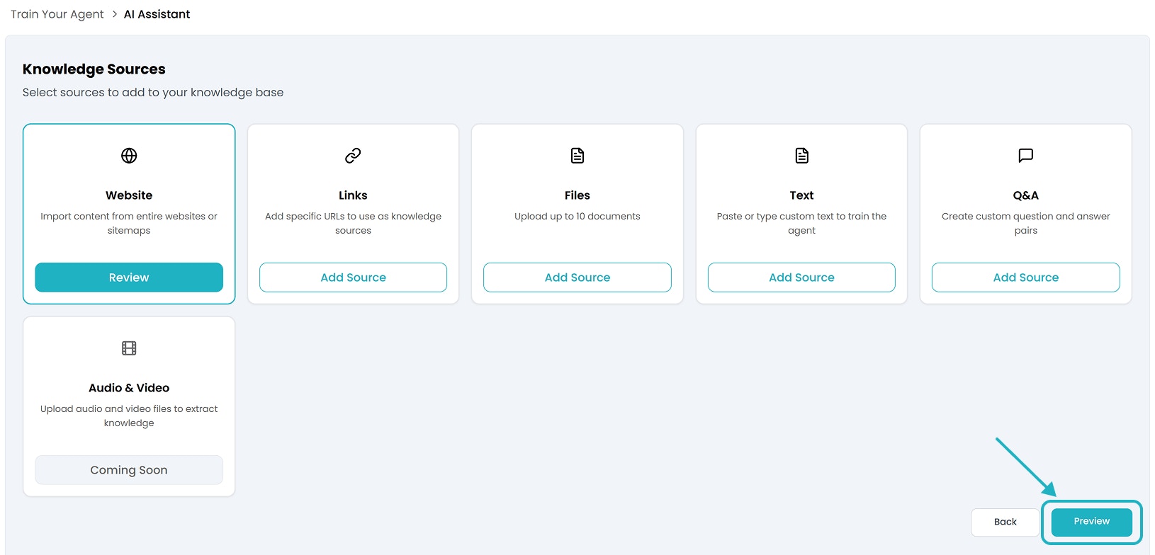 Click Preview Button
