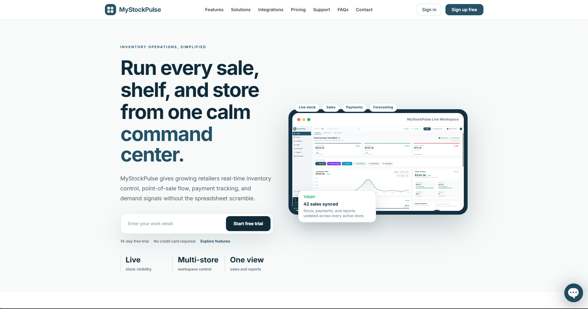 Mystockpulse dashboard preview