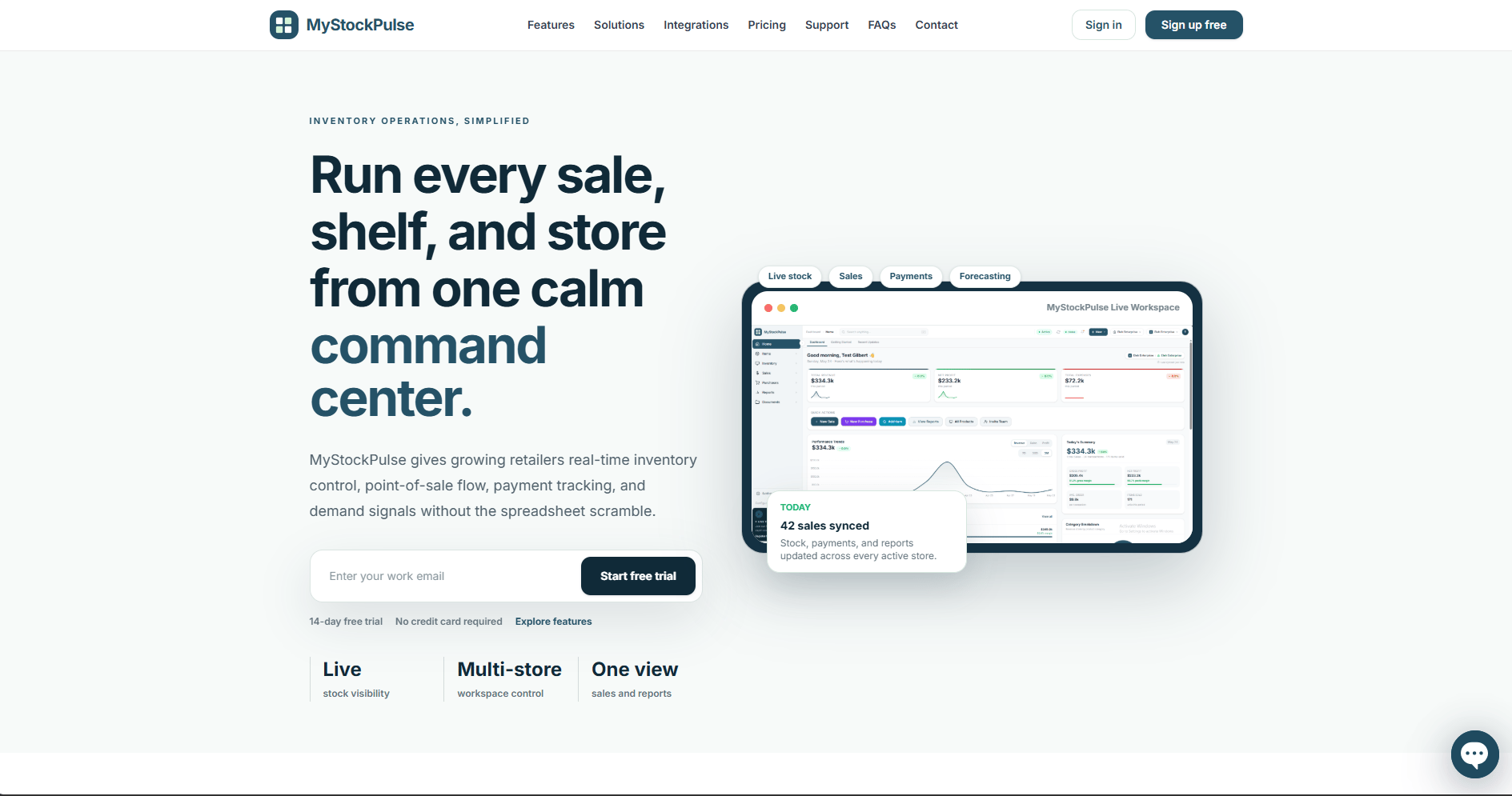 Mystockpulse dashboard preview