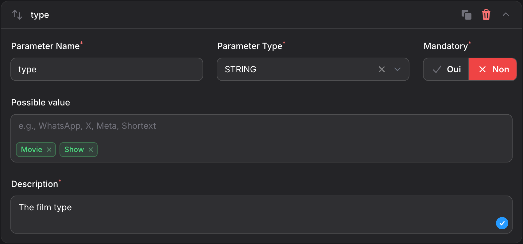 Defining API endpoints
