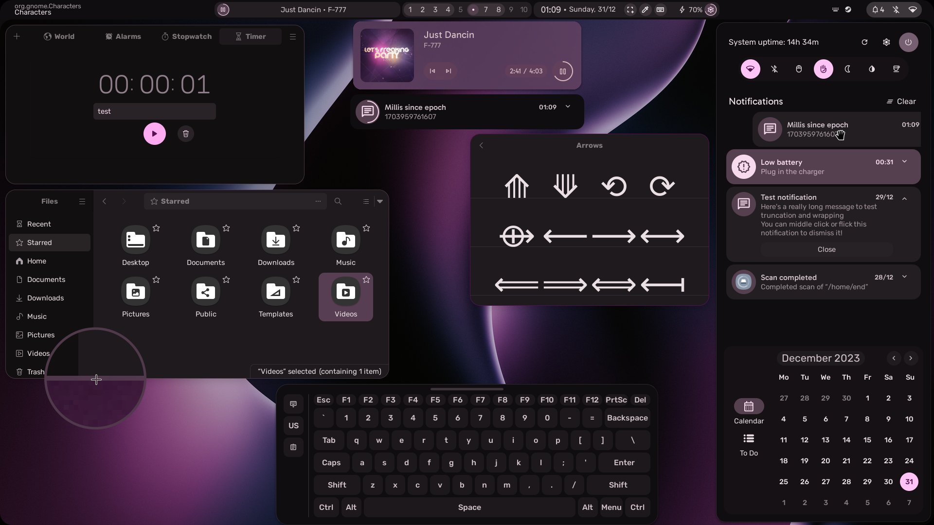 ML4W Dotfile Screenshot